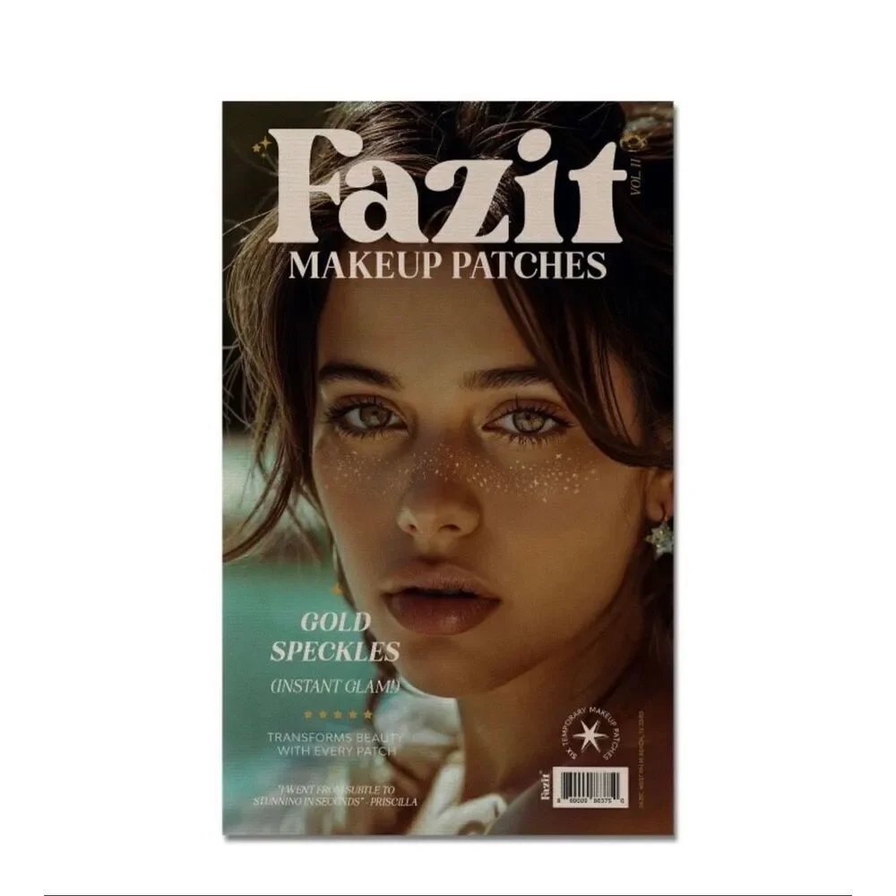 Fazit makeup patches 1 pack gold glam speckles ethereal fairy dust speckled star